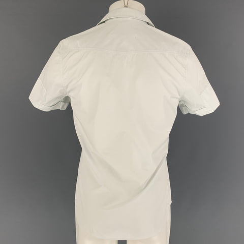 MAISON MARGIELA Size S White Cotton Short Sleeve Shirt