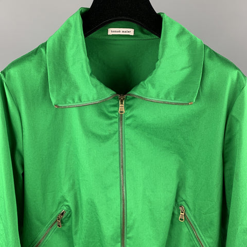 TOMAS MAIER Size XXS Green Cotton / Elastane Jacket