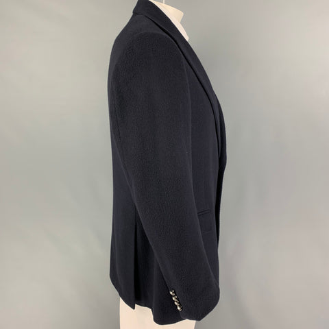 POLO by RALPH LAUREN Size 44 Navy Cashmere Notch Lapel Sport Coat