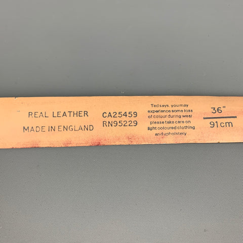 TED BAKER Size 36 Teal Leather Belt