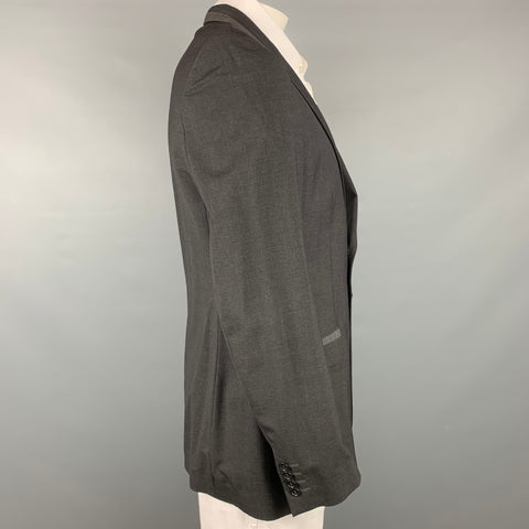PS by PAUL SMITH Taille 42 Manteau de sport à revers en laine anthracite