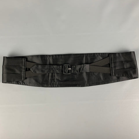 DIOR Black Silk Satin Cummerbund