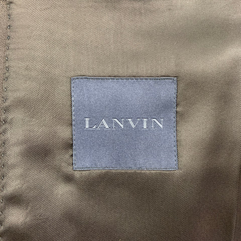 LANVIN Size 40 Regular Wool Silk Notch Lapel Sport Coat