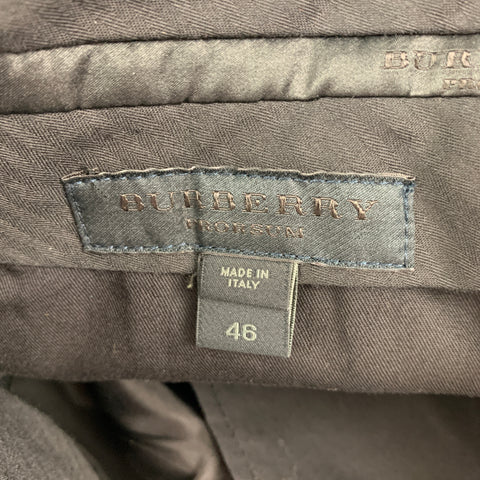 BURBERRY PRORSUM Spring 2016 Size 30 Blue Wool Blend Guipure Dress Pants