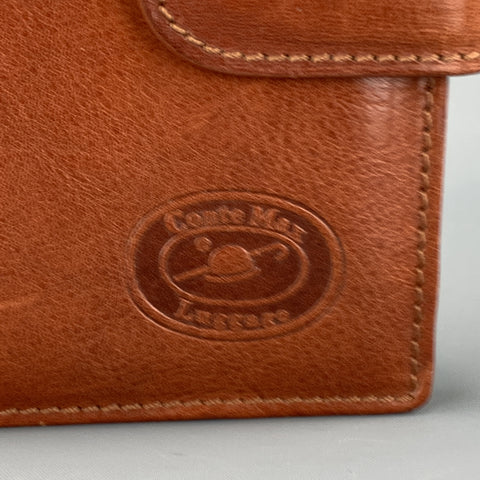CONTE MAX Tan Leather Phone Contacts Book