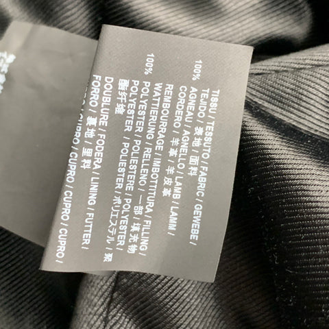 SAINT LAURENT Size 46 Black Leather Motorcycle Jacket
