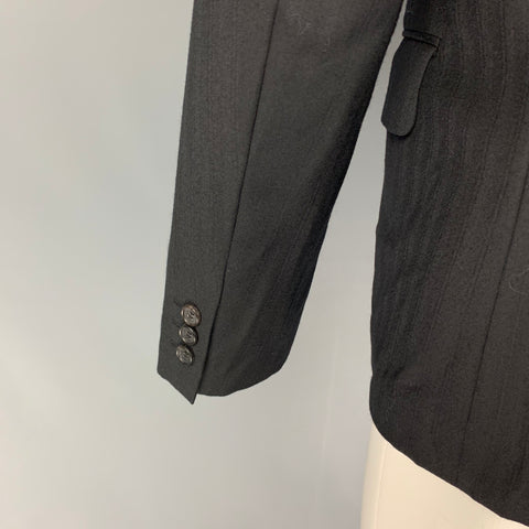 COMME des GARCONS HOMME PLUS FW10 Size M Black Stripe Wool Sport Coat