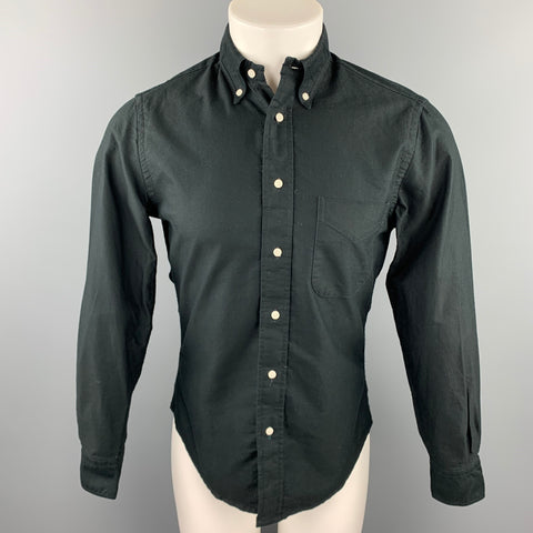 GITMAN VINTAGE Size S Black Cotton Button Down Long Sleeve Shirt