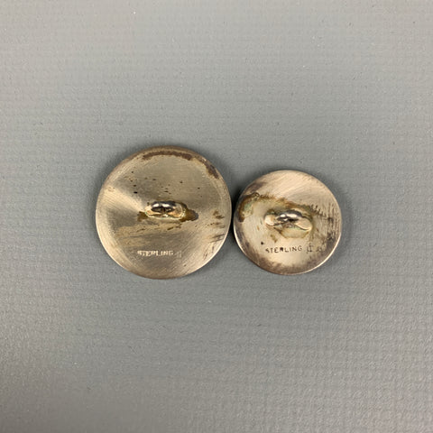 Vintage BROOKS BROTHERS Silver Engraved Tuxedo Cuff Links