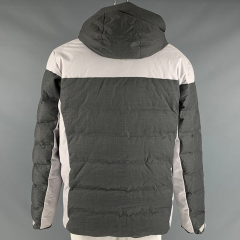 KJUS Taille XL Veste à capuche en polyester matelassé gris