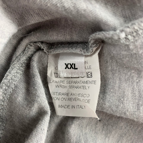WALTER VAN BEIRENDONCK S/S 08 Size XXL Light Grey Sex Clown 2057 Graphic Cotton Hooded Pullover