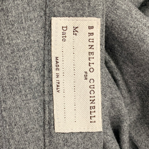 BRUNELLO CUCINELLI Size 32 Gray Lana Wool Cashmere Button Fly Casual Pants