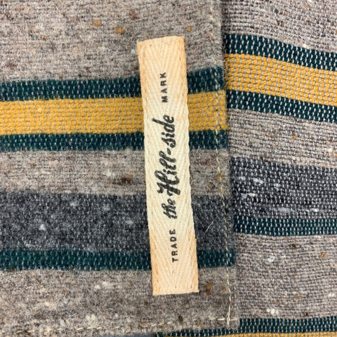 THE HILL-SIDE Taupe Yellow Stripe Scarf