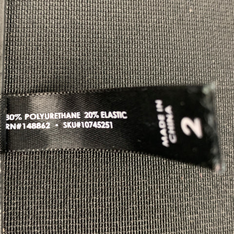 TORRID Size 2 Black Perforated Polyurethane Faux Leather Belt