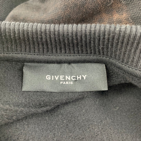 GIVENCHY Fall 2014 Basketball Collection by Ricardo Tisci Size S Black Brown Graphic Cotton Crew-Neck Sweatshirt