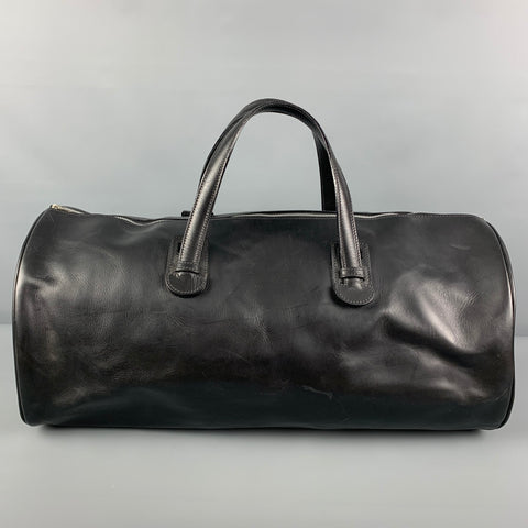 CALVIN KLEIN Sac de sport en cuir noir