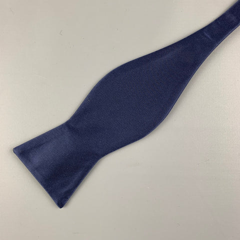 CUSTOM MADE Navy Solid Bow Tie