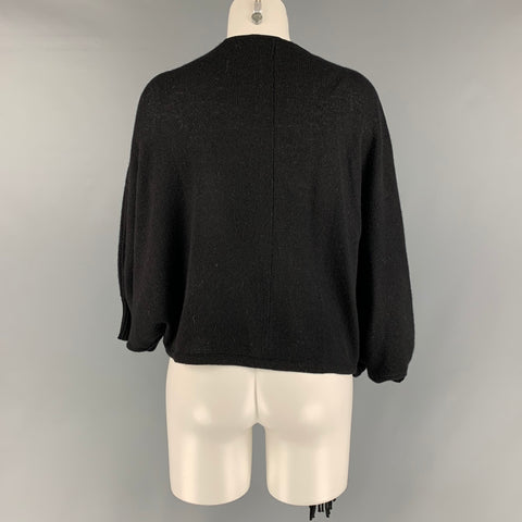 TRINA TURK Taille S Cardigan à manches Dolman uni en cachemire noir