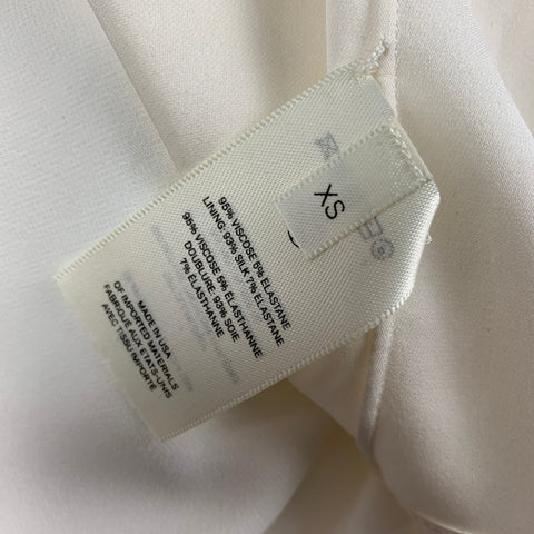 THE ROW Size XS Cream Viscose Sleeveless Cocktail Dress