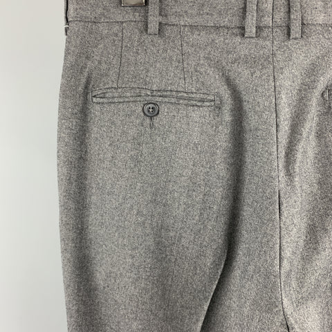 JB BRITCHES Size 33 Heather Dark Gray Wool Zip Fly Dress Pants