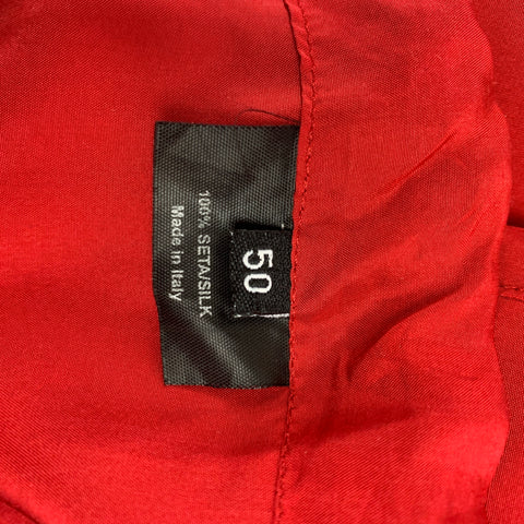 GUCCI by TOM FORD SS 2001 Size 34 Red Silk Drawstring Wide Leg Karate Pants