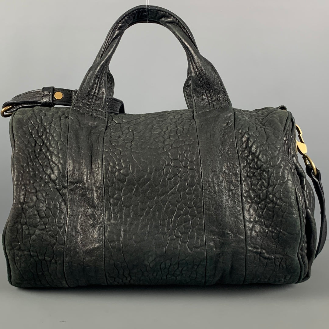 ALEXANDER WANG Black Wrinkled Leather Handbag
