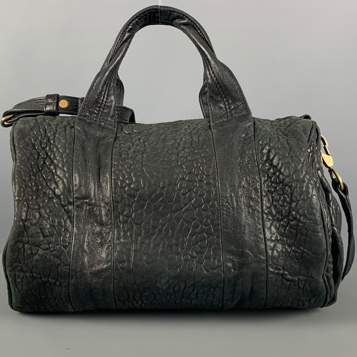 ALEXANDER WANG Black Wrinkled Leather Handbag