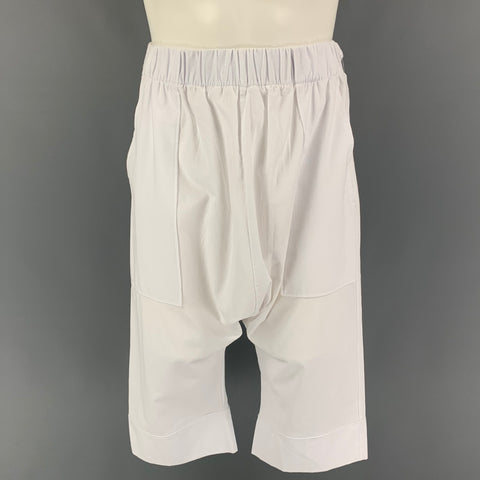 ANTONIO RODRIGUEZ PEREZ Size M White Cotton Drop-Crotch Shorts