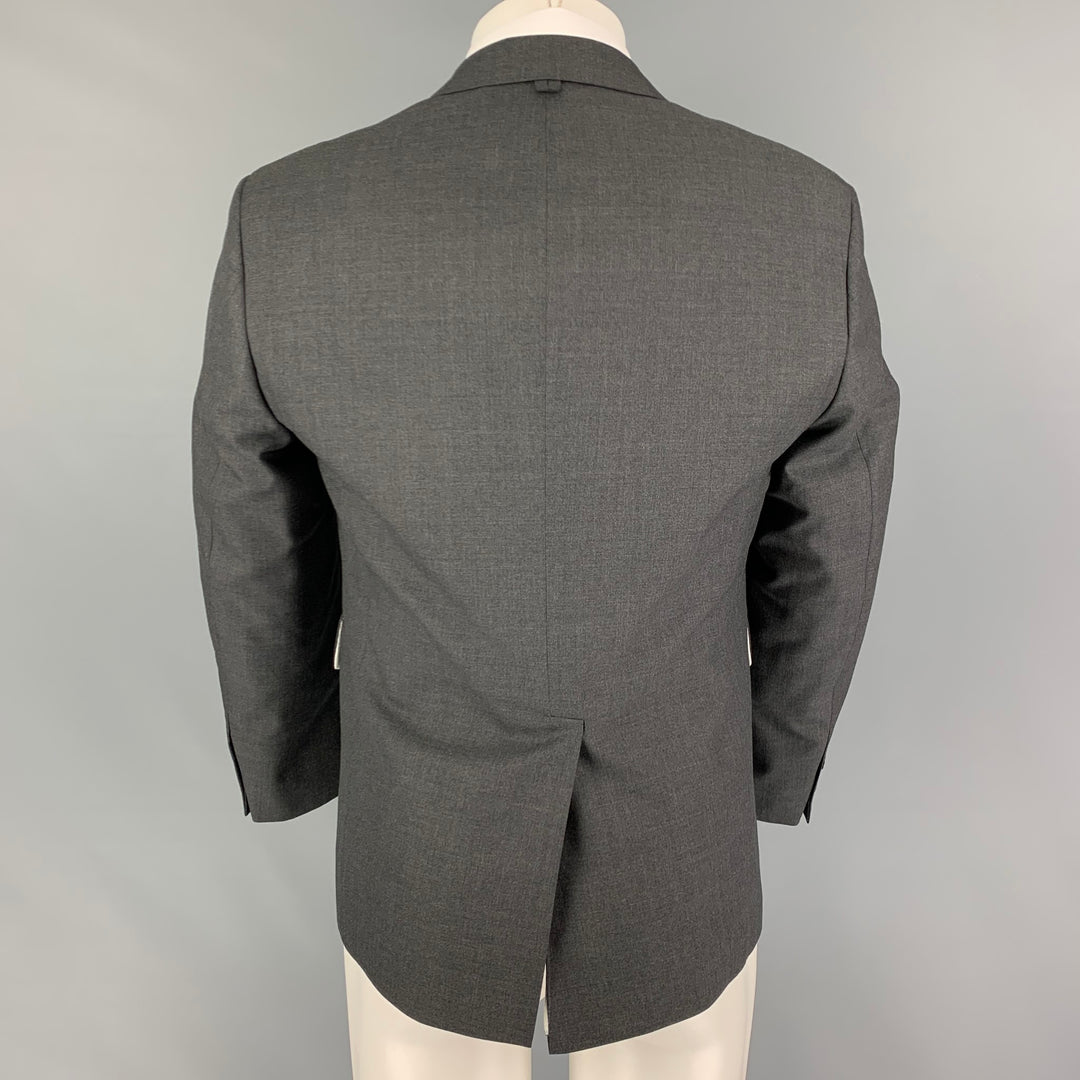 BLACK FLEECE Size 38 Dark Gray Wool Notch Lapel Sport Coat