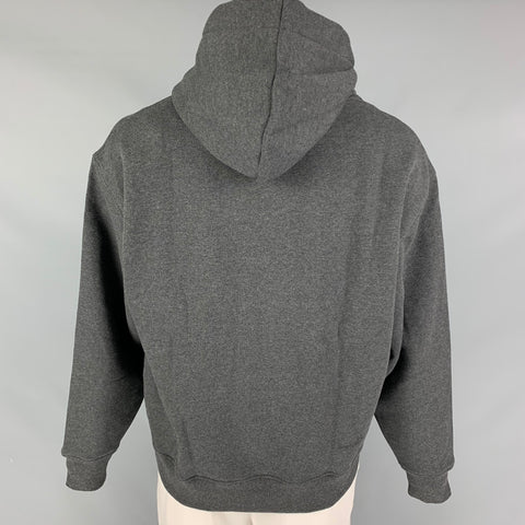 FRAME Size M Grey Cotton Polyester Half Zip Sweatshirt