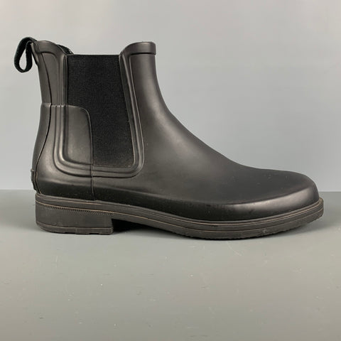 HUNTER Talla 9 Botines de goma negros