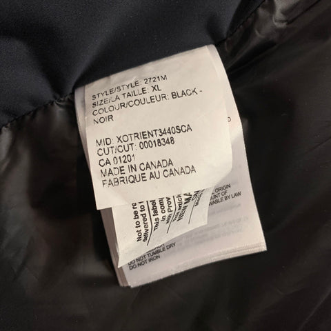 CANADA GOOSE Size XL Black Wool Zip Up High Collar Jacket
