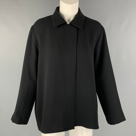 CHRISTOPHER CALVIN Talla M Chaqueta Lisa Poliéster Negra