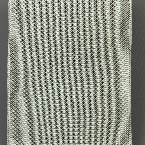 HERMES Pastel Green Woven Silk Tie