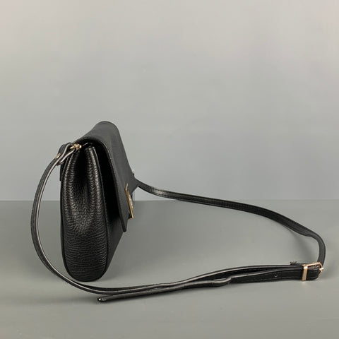 VERSACE COLLECTION Black Pebble Grain Leather Handbag & Leather Goods