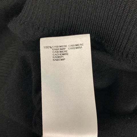 FALCONERI Talla S Jersey de cachemira con cuello en V negro