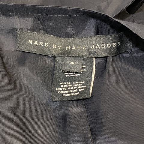 MARC by MARC JACOBS Size S Gray Stripe Wool Buttoned Vest (Indoor)