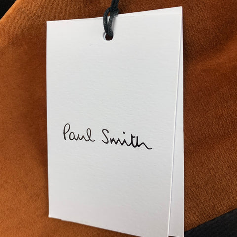 PAUL SMITH Size 40 Rust Cotton Velvet Notch Lapel Sport Coat