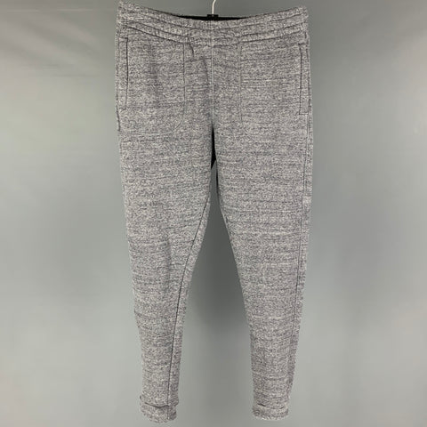 Z ZEGNA Size M Gray Cotton Blend Joggers Casual Pants