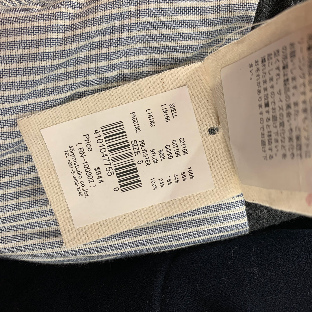 45rpm Size XL Navy Cotton Patch Pocket Jacket