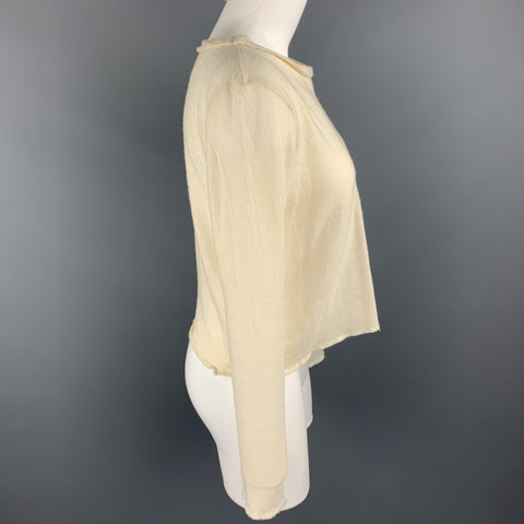 MAISON MARTIN MARGIELA Size M Beige Knitted Wool Pullover