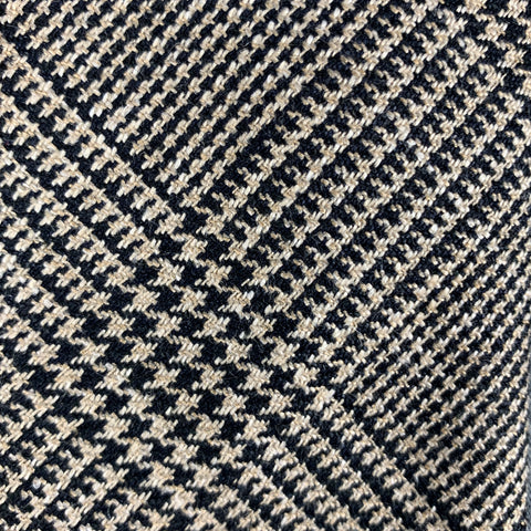 RALPH LAUREN Navy Beige Glenplaid Wool Tie