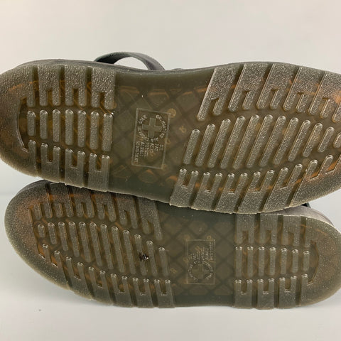 DR. MARTENS x RICK OWENS Gryphon Taille 9 Sandales gladiateur en cuir noir