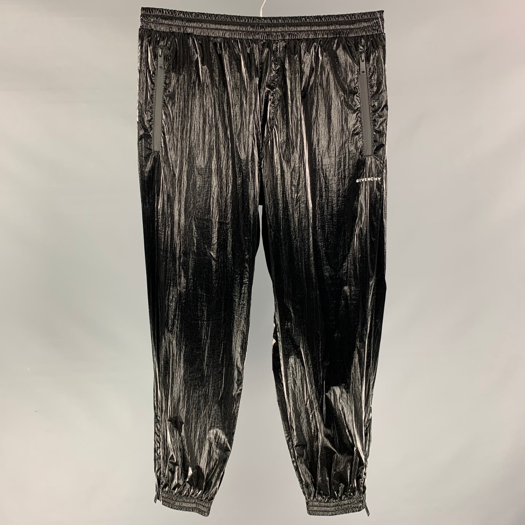 GIVENCHY by Ricardo Tisci Size 32 Black Textured Polyamide