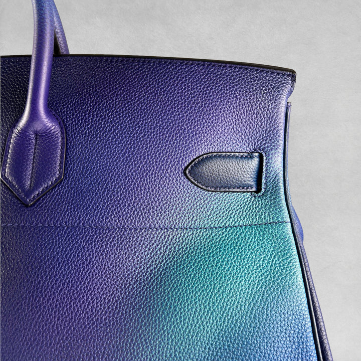 Hermès SS19 Ombré Haut à Courroies Cosmos HAC 50 Nuit Violet Limited Edition Bag