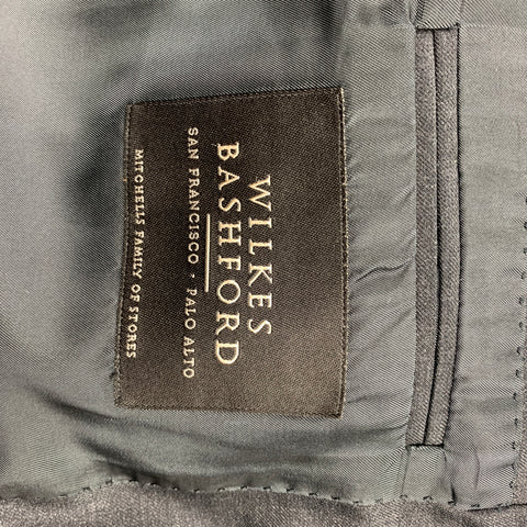 ERMENEGILDO ZEGNA for WILKES BASHFORD Size 40 Gray Wool Notch Lapel Suit