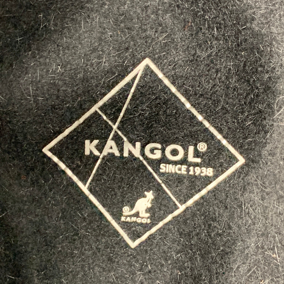 KANGOL Waist Size S Black Felt Fedora Hat