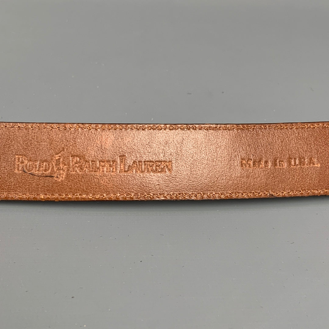 POLO by RALPH LAUREN Size 36 Brown Lizard Belt