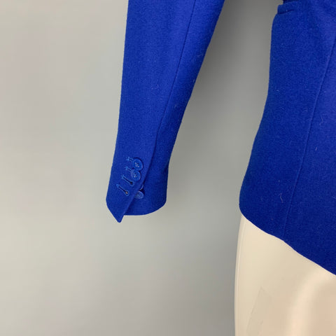 HAN KJOBENHAVN Size S Blue Royal Blue Notch Lapel Sport Coat