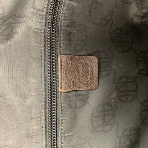 JEAN PAUL GAULTIER Sac à bandoulière en cuir marron gaufré avec piercing de taureau